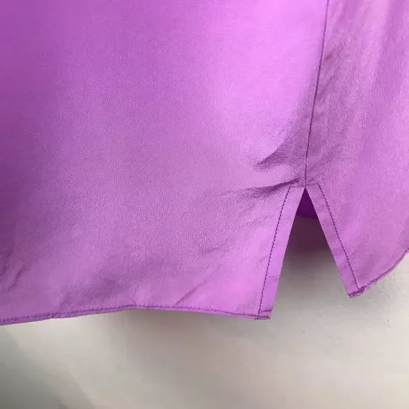 Lilly Pulitzer Havana 100% Silk Pink Embellished Jeweled Neck Blouse Top 58738 - Picture 5 of 8